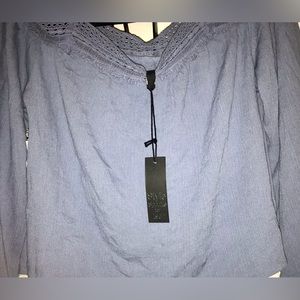 Off The Shoulders | Light Blue Shirt | L